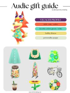 ACNH villager gift guide: Audie