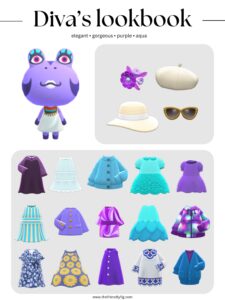 ACNH Diva Style Lookbook