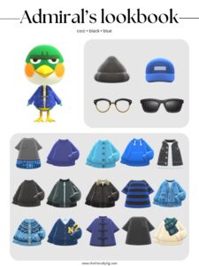 ACNH Admiral Style Lookbook