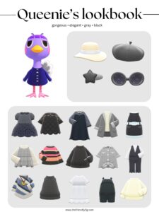 ACNH Queenie Style Lookbook