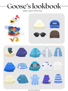 ACNH Goose Style Lookbook