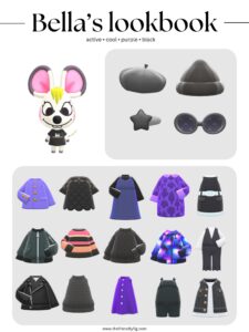 ACNH Bella Style Lookbook