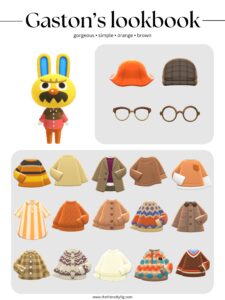ACNH Gaston Style Lookbook