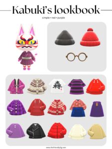 ACNH Kabuki Style Lookbook