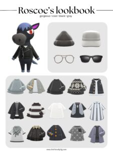 ACNH Roscoe Style Lookbook