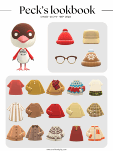 ACNH Peck Style Lookbook