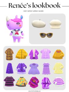 ACNH Renee Style Lookbook