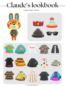 ACNH Claude Style Lookbook