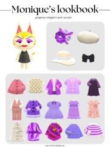 ACNH Monique Style Lookbook