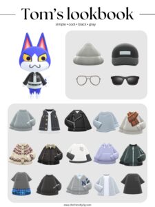 ACNH Tom Style Lookbook