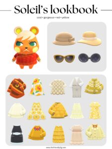 ACNH Soleil Style Lookbook