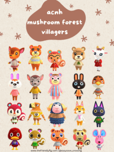 ACNH Mushroom Forest Villagers
