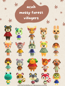 ACNH Mossy Forest Villagers