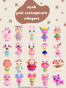 ACNH Pink Cottagecore Villagers