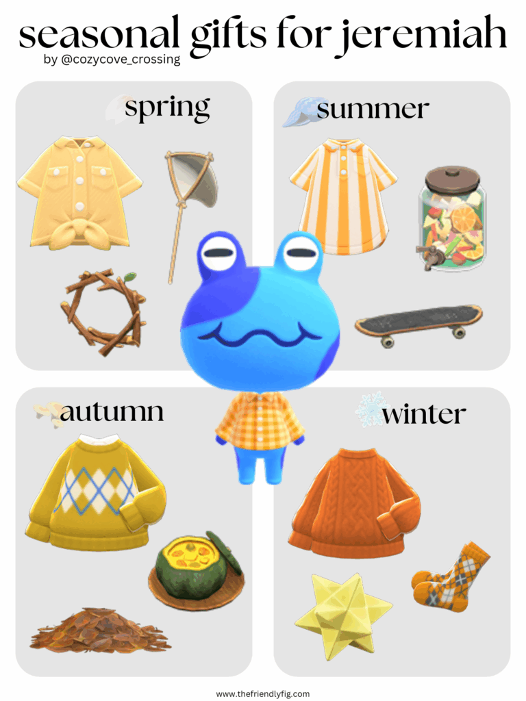 Animal Crossing villager gift guide: Jeremiah