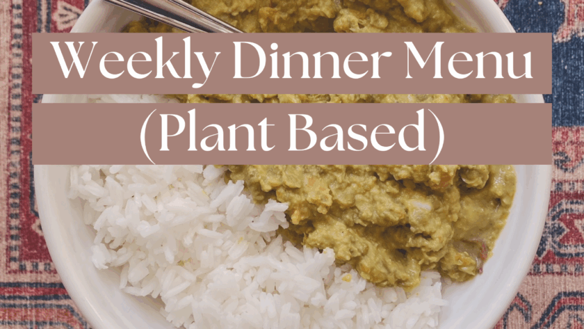Weekly Dinner Menu