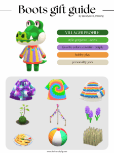 ACNH villager gift guide: Boots