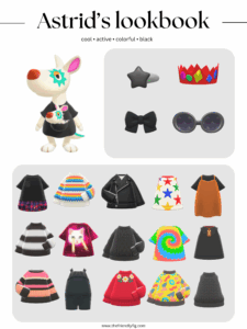 ACNH Astrid Style Lookbook