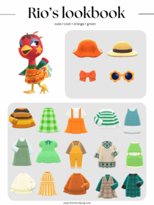 ACNH Rio Style Lookbook
