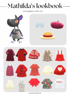 ACNH Mathilda Style Lookbook
