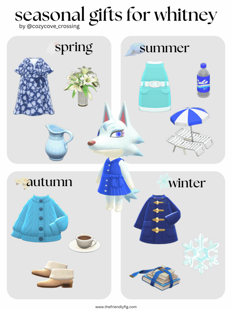 Animal Crossing villager gift guide: Whitney