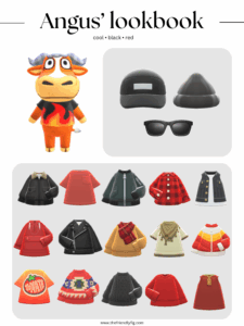 ACNH Angus Style Lookbook