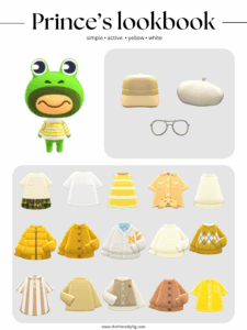ACNH Prince Style Lookbook