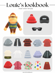 ACNH Louie Style Lookbook