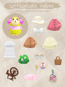 ACNH Villager Gift Guide Willow Cottagecore