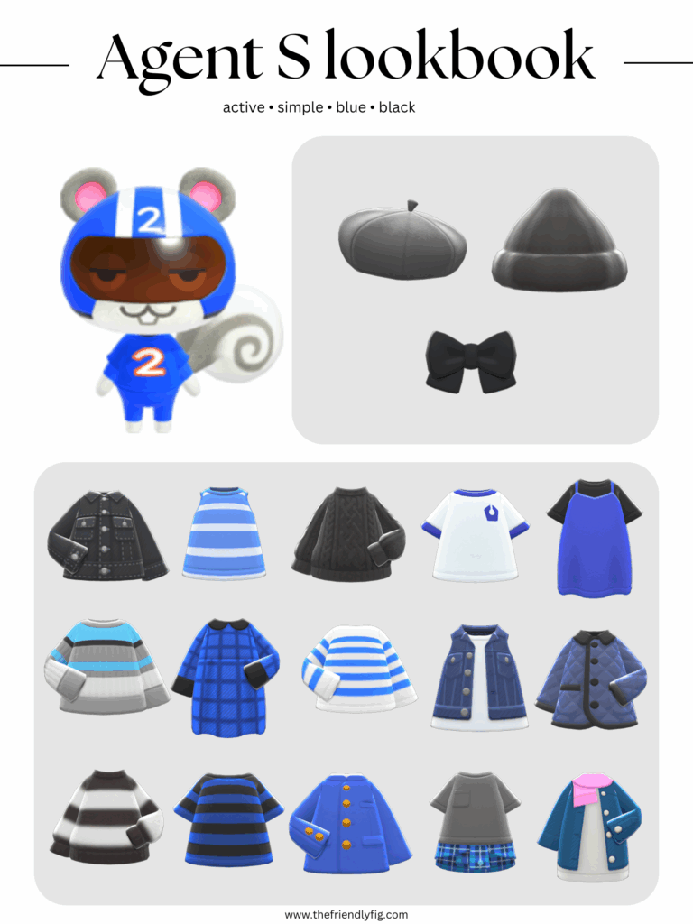 ACNH Agent S Style Lookbook