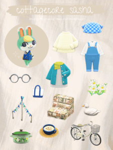 ACNH Villager Gift Guide Sasha Cottagecore