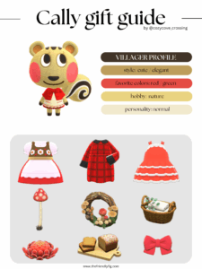 ACNH villager gift guide: Cally