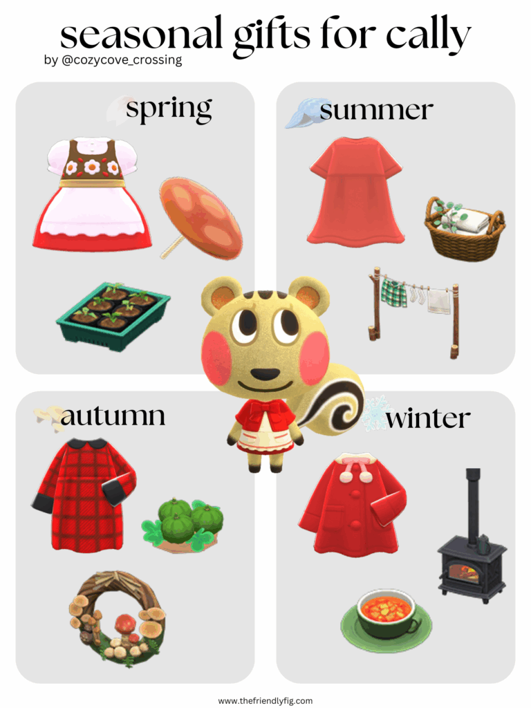 Animal Crossing villager gift guide: Cally