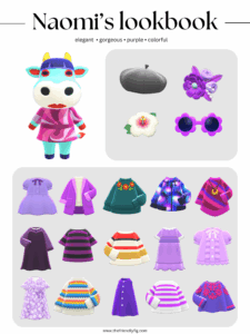 ACNH Naomi Style Lookbook