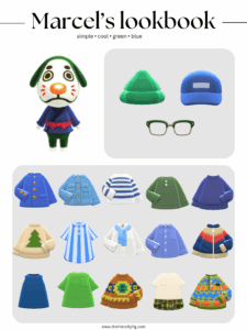 ACNH Marcel Style Lookbook