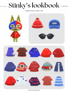 ACNH Stinky Style Lookbook