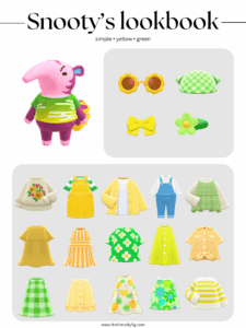 ACNH Snooty Lookbook