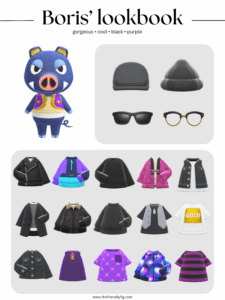 ACNH Boris Lookbook