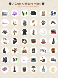ACNH Gothcore Items