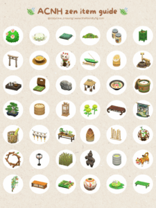 ACNH Zen Items