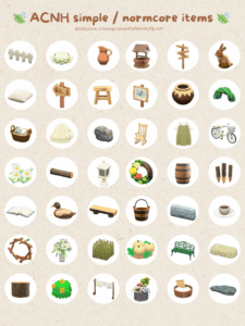 ACNH Normcore Items