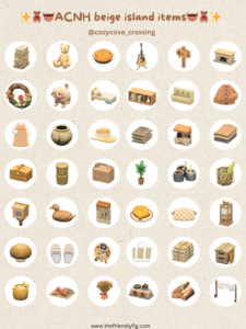ACNH Beige Item Guide