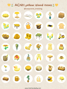 ACNH Yellow Item Guide