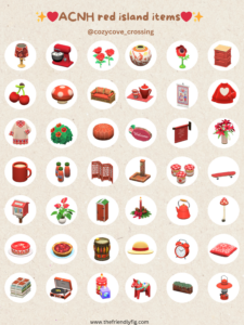 ACNH Red Item Guide