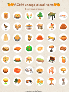 ACNH Orange Item Guide