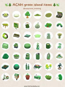 ACNH Green Item Guide
