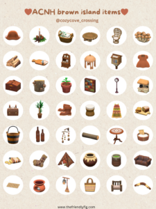 ACNH Brown Item Guide