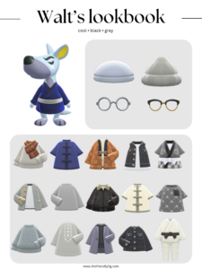 ACNH Walt Lookbook Clothing Guide