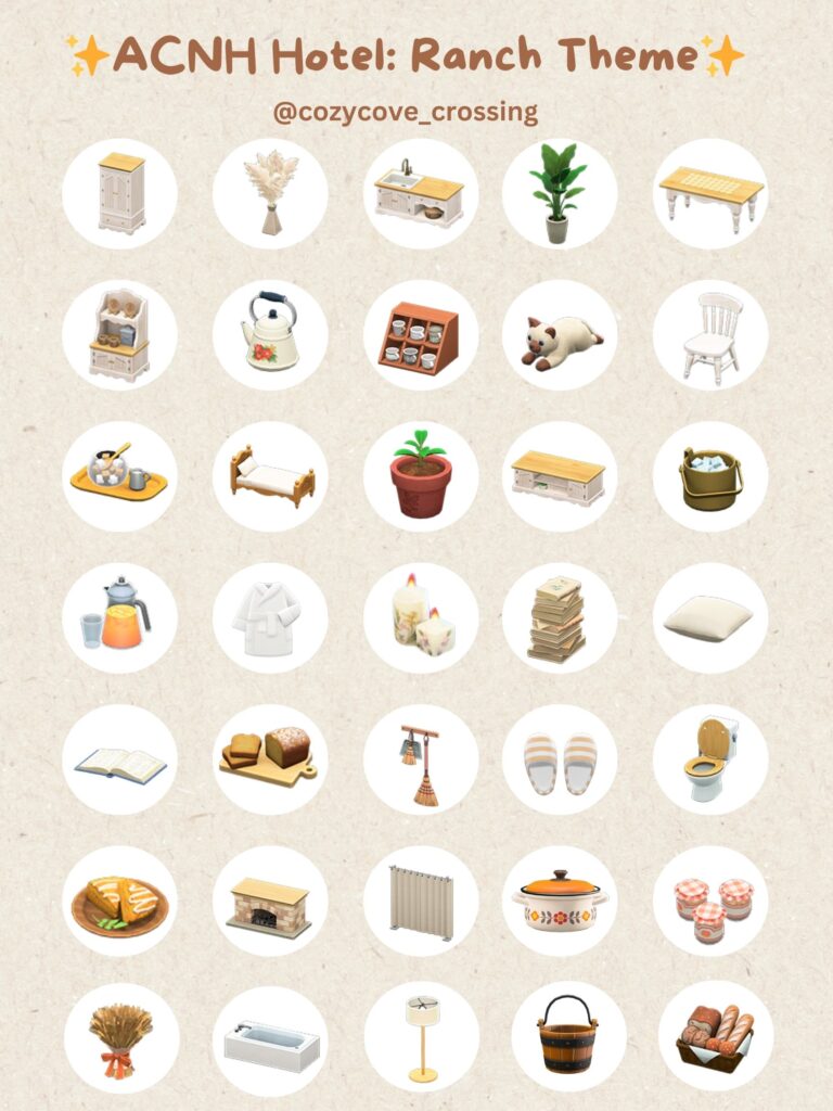 ACNH Hotel Theme: Ranch