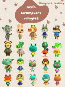 ACNH Swampcore Villagers